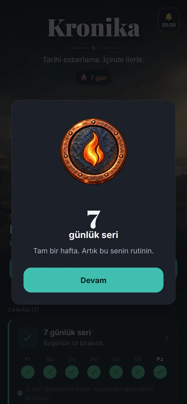 Yedi günlük seri kutlaması